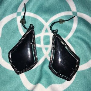 Black on Black Earrings